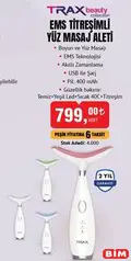 TRAX BEAUTY EMS TİTREŞİMLİ YÜZ MASAJ ALETİ